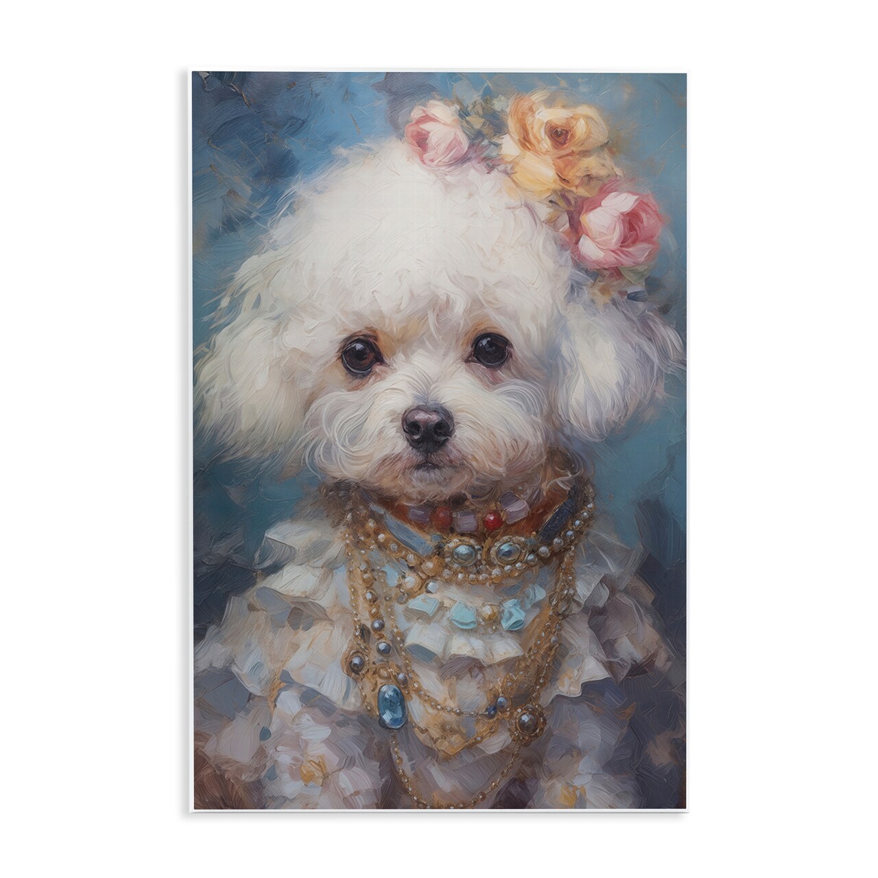 Stupell Industries Victorian Era Bichon Frise Wall Plaque, design by Wumples